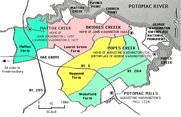 Map of Mattox Creek, Mattox Farm